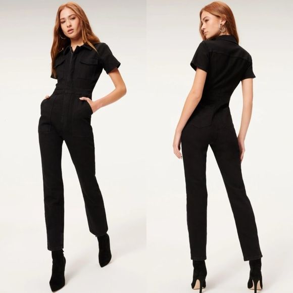 Good American Pants - NWT Good American Fit For Success Jumpsuit in black